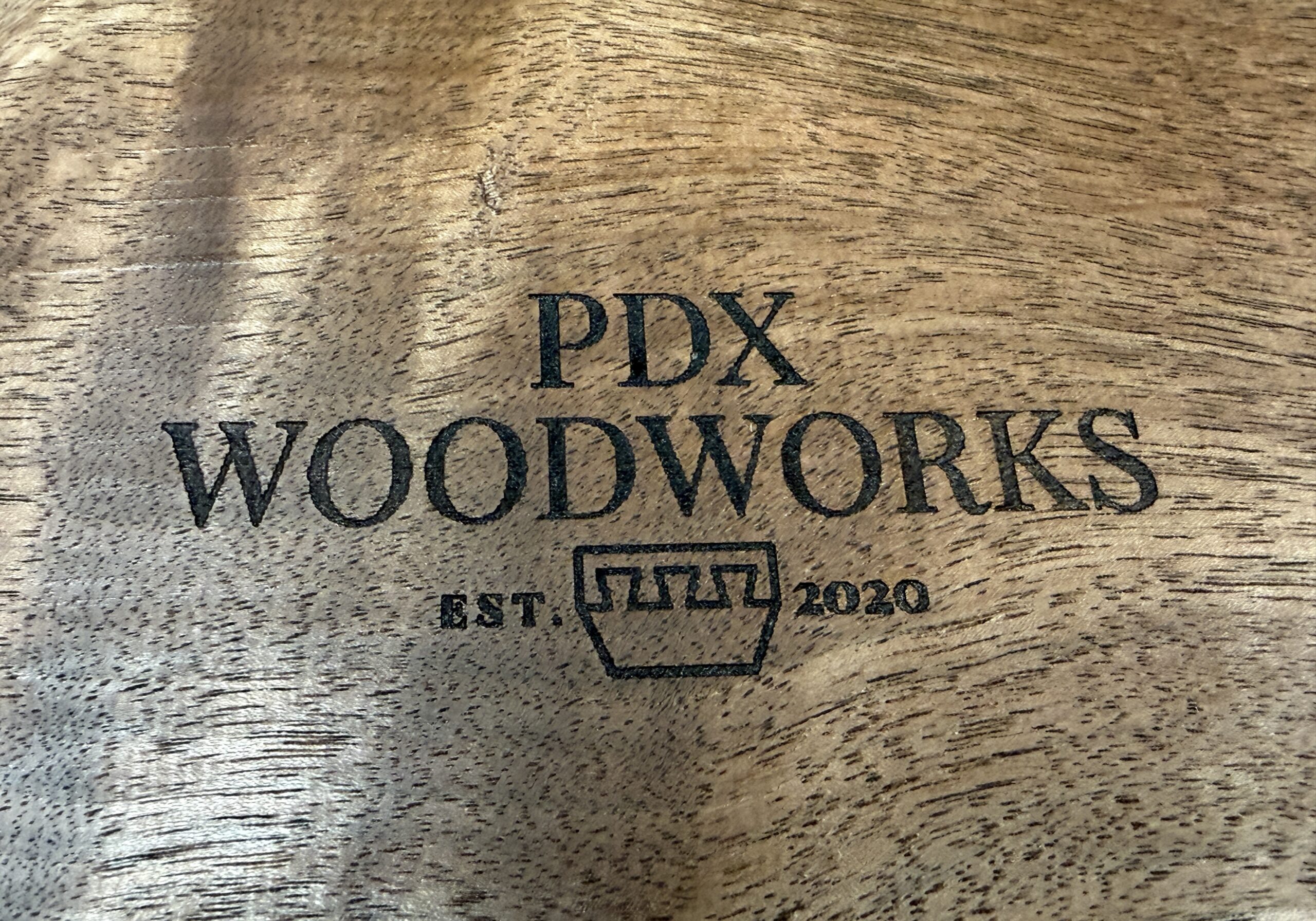 Logo in wood